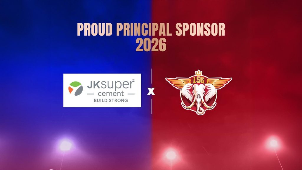 Official image for JK Super Cement becomes Lucknow Super Giants principal sponsor for IPL 2026